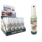 Álcool Spray 60ml C/ Expositor (kit C/ 20 Un.)