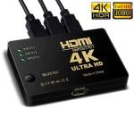 Adaptador Switch Hdmi 3 Ent. P/ 1 Saida - 4k C/ Controle Ref. Ss-20