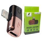 Adaptador Iphone P/ Fone E Energia Lightning Mod: Xc-adp-06 (blister)