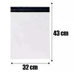 Evl-nw3243a 100un Saco Envelope Plastico Correio E E-commerce Branco 3
