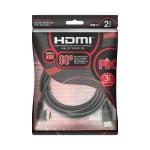 Cabo Hdmi 90° Gold 2m - 2.0 4k Hdr 19p
